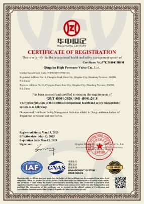 ISO45001 System Certification